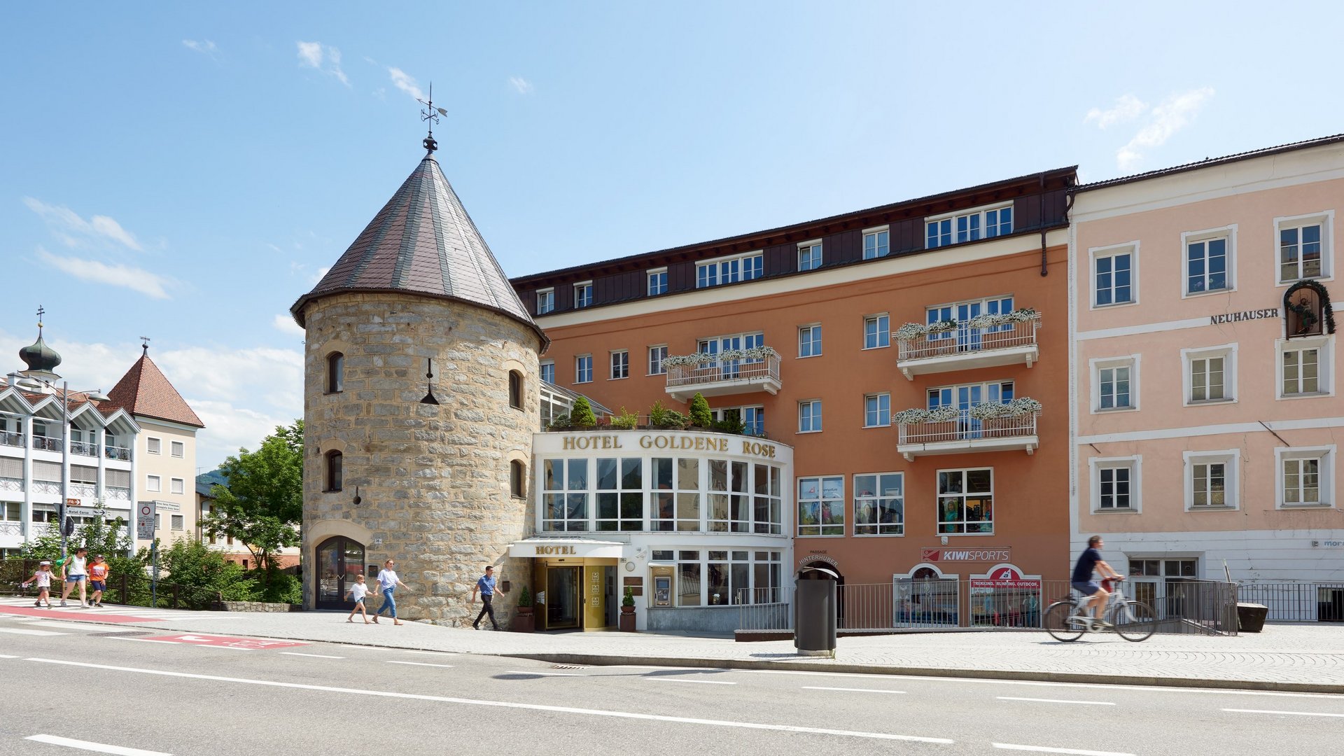 Das Hotel Goldene Rose in Bruneck Das Hotel Goldene Rose in Bruneck